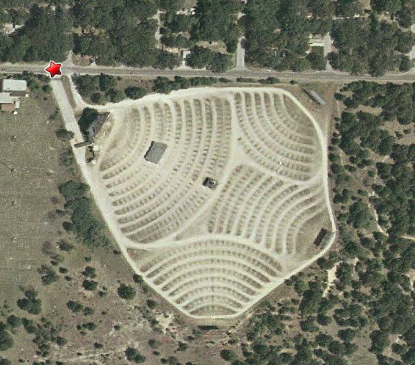 Getty 4 Drive-In Theatre - Aerial (newer photo)